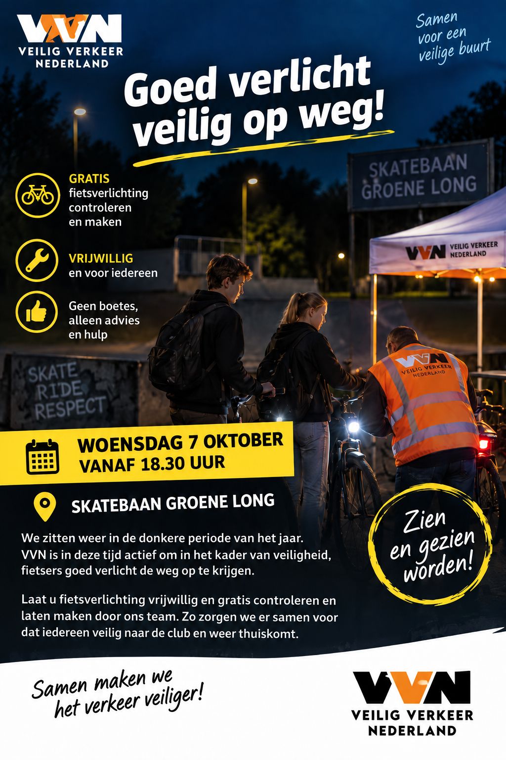 VEILIG OP DE FIETS