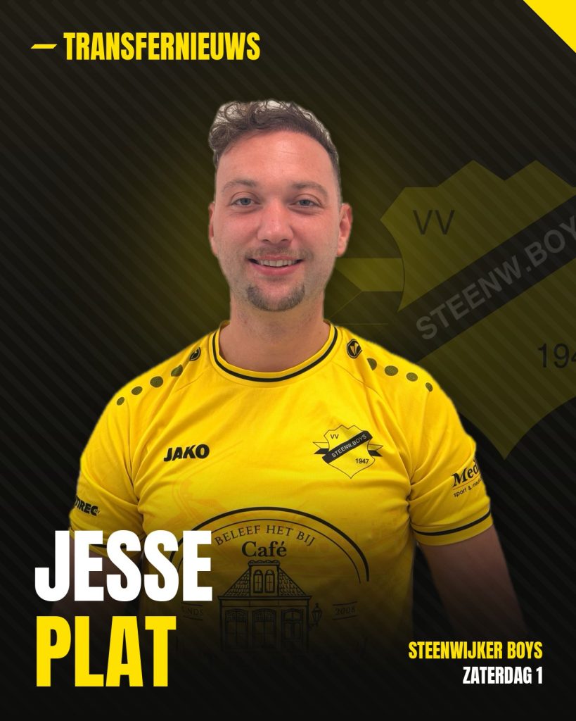 Transfernieuws: Jesse Plat bij Zaterdag 1 van vv Steenwijker Boys